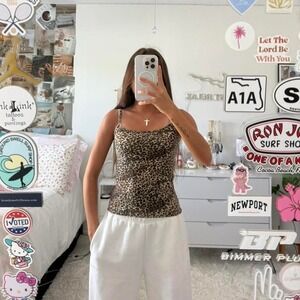 Cheetah/Leopard Print Brandy Melville Tank Top